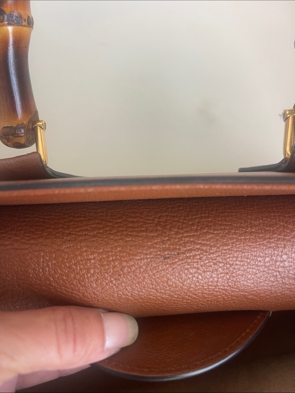 Gucci Diana Bamboo Tote Bag, Brown Leather Handbag - Picture 10 of 12